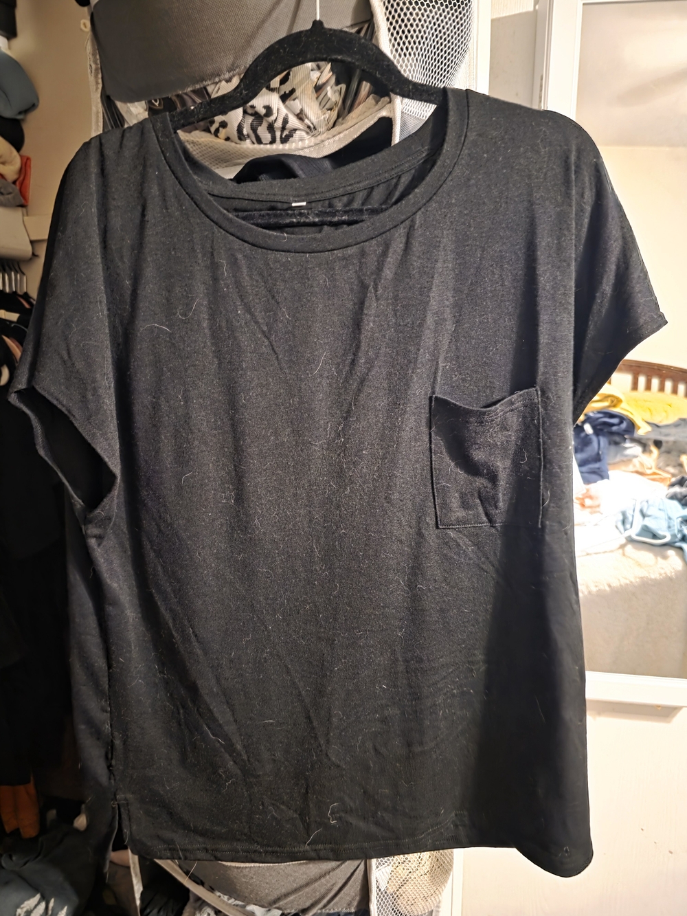 Basic Black Pocket Tee